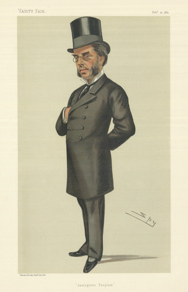 VANITY FAIR SPY CARTOON Morgan Howard QC 'Energetic Toryism' Law 1881 print